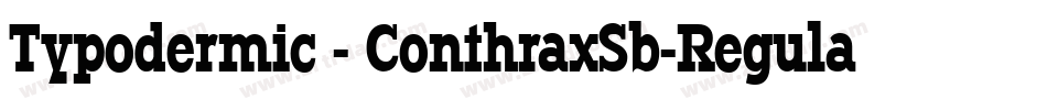 Typodermic - ConthraxSb-Regular字体转换